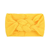 New Braided Nylon Baby Headbands For Girls Twisted Top Cross Knot Headwraps Turban Elastic Soft Hairbands Hair