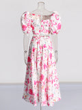 Fashion Sexy Suit 2025 New Breast-Wear Bubble Sleeve Short Top + Long Open Fork Half-Dress