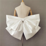 For Wedding Dress With Tie Belt Removable Decor Bow Wedding Dress Fashion Party Gown Satin Big Knots