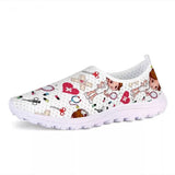 New Breathable Nurse Shoes Doctor Shoes Net Running Shoes Casual Breathable Sports Women's Shoes Flat