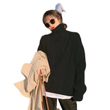 Zingj Sweater Female 2024 New Autumn Winter Gentle Languid Wind Korean Version Loose Top And Thick Sweater-Outfit