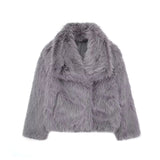 Winter New Women's Artificial Fur Effect Short Coat