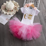 Baby Infant Christening One Year 1st Birthday Outfit Princess Cottoning Baptism Baby Girl Unicorn Dress Baby