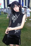 Sleeveless Streetwear Tanks Summer Sweet Y2k Aesthetic Women Vintage Print Tank Top Casual Fashion Harajuku