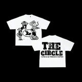 War Girl Graphic Print T-Shirt Y2K Vintage Loose-Sleeved Round-Collar Cotton Top Gothic Street Men's Wear 211-0-Outfit