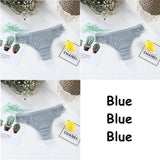 Lace Panties For Women Panties Set Solid Color Low Waist Plus Size Female Sexy Underwear Lingerie Seamless Briefs