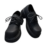 Zingj Thick Bottom Small Leather Shoes Male Fashion Joker College Style Happy Shoes Web Celebrity Belt Niche Ins Tide
