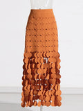 Temperament Elegant And Advanced Sense Of 2025 Summer New Irregular Elegant Tassel Pure Color Skirt Long