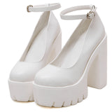 2025 New Ultra-High-Heeled Women's Shoes Stage Model Single-Shoe Coarse Night Club DJ Work Shoes Show