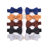 Cute Mini Bowknots Hair Clips For Baby Girls Colorful Ribbon Boutique Barrettes Hairpin Headwear Kids Hair