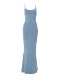 Strap Bodycon Rib Maxi Dress- Outfit