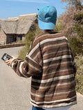 Men's Pocket Striped Knit Sweater- Outfit