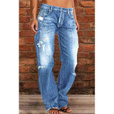 Wish Ladies Jeans Slimming Water Wash Thorn Trousers Trousers