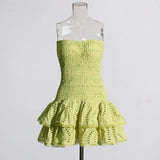Heavy Industry High-Sense Dress Women's 2025 Summer New Sick Flower Slimming Small Short