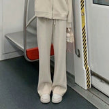 Zingj Sports Hoodie Suit Female 2024 Spring And Autumn New Small Hooded Short Coat Wide Leg Pants Two Sets-Outfit