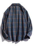 Men's Checkered Long Sleeve Button Shirt- Outfit