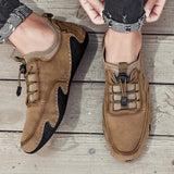 Zingj Korean Version Of The New Men's Leather Shoes In Spring Is Breathable, A Lazy Man, A Set Foot, Octopus, Fish And Beans
