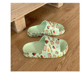 for women Bathroom Slippers Smile Bear Pattern Antislip House Zapatillas Casa Salle de Bain Flat Shoes