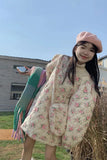 Pink Floral Quilted Coat- Outfit