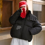 European Goods Short Cotton-Padded Clothes Female 2024 New Winter Thickened Hood High-End Foreign Style Advanced Sense Super Good-Looking Coat-Outfit