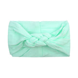 New Braided Nylon Baby Headbands For Girls Twisted Top Cross Knot Headwraps Turban Elastic Soft Hairbands Hair