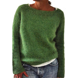 Women's Explosive Sweater Solid Color Quiet Version Of The Basic Knitwear