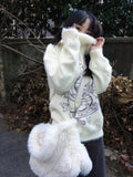 Sweet Jacquard Fairy Sweaters Loose Harajuku Knitted Grunge Pullovers 2024 Winter Y2k Aesthetic Women Vintage
