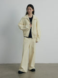 [Daihe] Autumn New Casual Corduroy Lapel Double Zipper Full Cotton Retro Jacket Coat Female H7591-Outfit