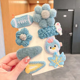 New Girls Cute Cartoon Plush Flower Hairpins Children Beautiful Hair Clips Barrettes Hairgrips Fashion Hair