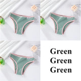Women Cotton Underwear Panties Female Sexy Briefs Low Waist Pantys Set Seamless Solid Color Intimate Lingerie for Girl