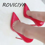 Women 12cm High Heels Fashion Girl Pumps High Heeled Pointed Toes Wedding Party Shoes High Heels Thin heels QP054