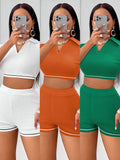 Style Women's Wear Temuebay2025 Spring And Summer Shorts Short Sleeve