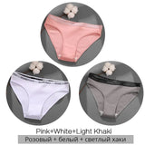 Women's Cotton Briefs Women's Panties Sexy Female Underpants Solid Color Panty Intimates Women Underwear M-2XL