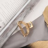 Women Girls Cute Heart Hollow Geometric Gold Alloy Hair Claws Sweet Headband Hair Clips Hairpins Fashion Hair