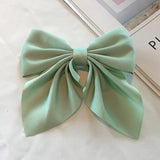 Dot Floral Print Hair Clips Girls Daisy Bow Hairpin Pastoral Retro Style Barrettes Big Bowknot Hairpin Hair