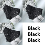Sexy Low Waist Women's Underwear Lace Plus Size Seamless Panties Breathable Lingerie Female Briefs Solid Hollow