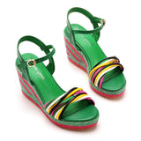 Cm Bohemian Heel Sandals Waterproof Table Fish Mouth High Heel Sandals Table Preparation Slopes Beach