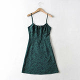 Strap Sleeveless Print Boho Summer Dress Long Women Green Floral Yellow Dresses Sundress Vintage French Style