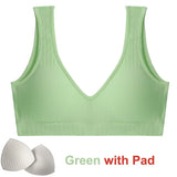 Women Tank Top Sexy Seamless Bra Padded Push Up Bralette Lingerie For Female Underwear Backless