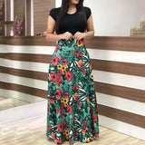 Summer Boho Maxi Dress Women Long Floral Oversized Dress Ladies Sundress Elegant Party Flower Dress For Women Robe