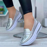 Zingj New Casual Single Shoes Solid Color Round Head Low Top Belt Buckle Soft Sole Work Shoes Bean Shoes- Outfit