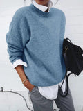 Collar Long Sleeve Fake Two Pieces