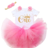 One Year Baby Girl Dress Unicorn Party Girls Tutu Dress Toddler Kids Clothes Baby 1st Birthday Outfits infantil