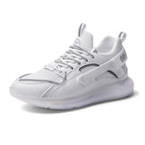 Women Running Shoes Men Breathable Leather Sneakers Air Cushion Trainers Man Athletic Sport Jogging Shoes High