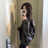 Heavy Industry Pu Leather Jacket Autumn Sweet Cool Hot Babes Oversize Premium Locomotive