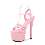 Zingj Leather Sandals Special High Heels Fine Heel Sexy Black Waterproof Table Hate Day Superb High Sandals Female