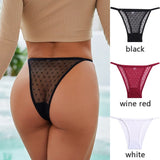 3PCS/Set Perspective Women's Panties Sexy Women Low-Waist Underpant Female G-String Underwear Lingerie