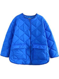 2022 New Loose Long Sleeve Cotton Coats Fashion Casual Button Pocket Winter Jacket Women Basic Light Warm Female