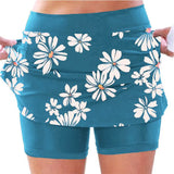 Daisy Printed Mid Waist Sports Leisure