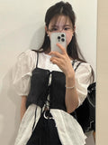 Zingj Chic Summer Niche Design Sense Square Tie Loose Casual Versatile Wear Short Vest Sling